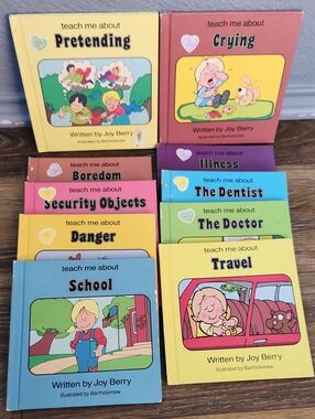 Lot of 10 Vintage Joy Berry Teach Me About Books Doctor School Travel Dentist